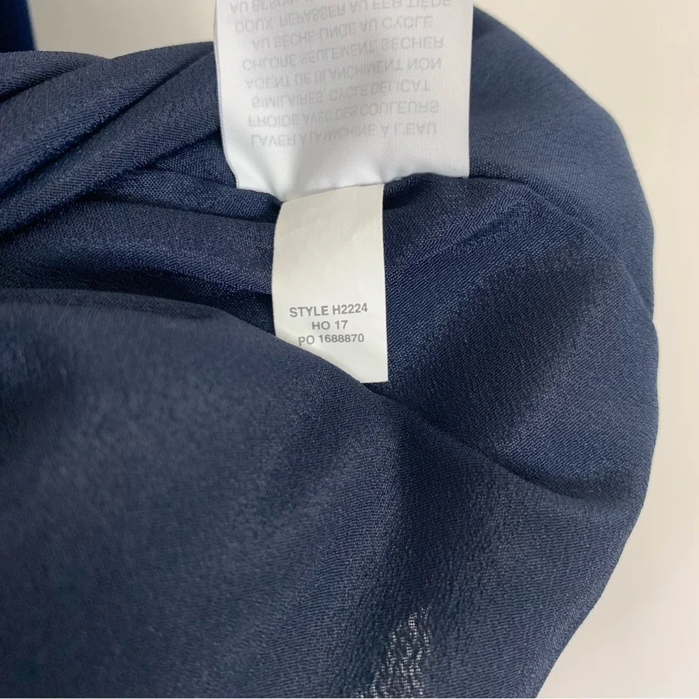 J. Crew Velvet Peplum Tank Navy Blue Size 4